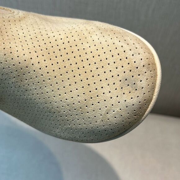 Spenco Convertible Sterling Orthotic Mule Shoes Slip Ons Sz 10 Tan Suede Leather - Picture 9 of 9